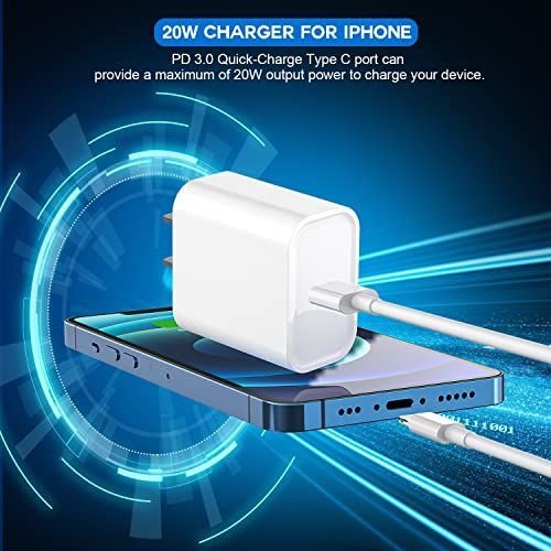 IPhone Charger with Fast Charging Capability(Apple 20W USB-C Power Adapter)